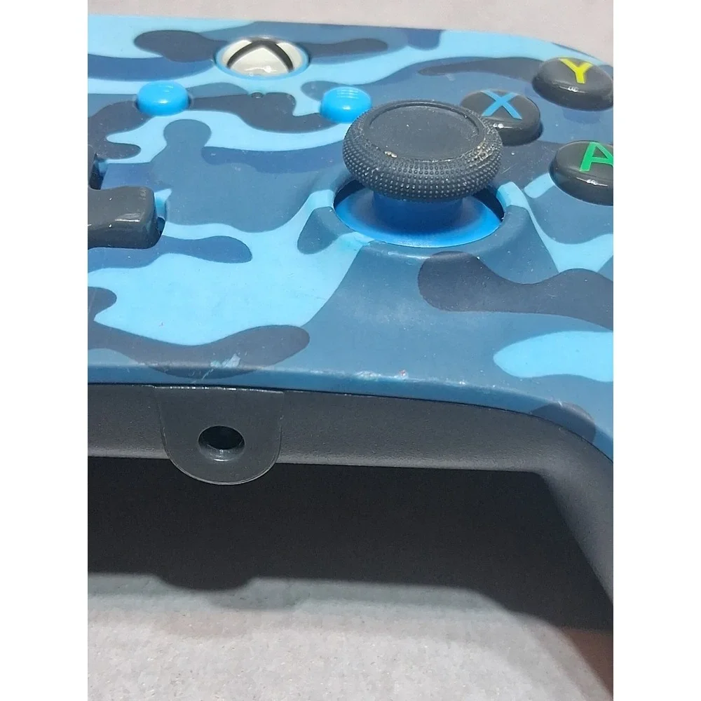 PowerA Wireless Controller Blue Black Camouflage for Microsoft Xbox One untested